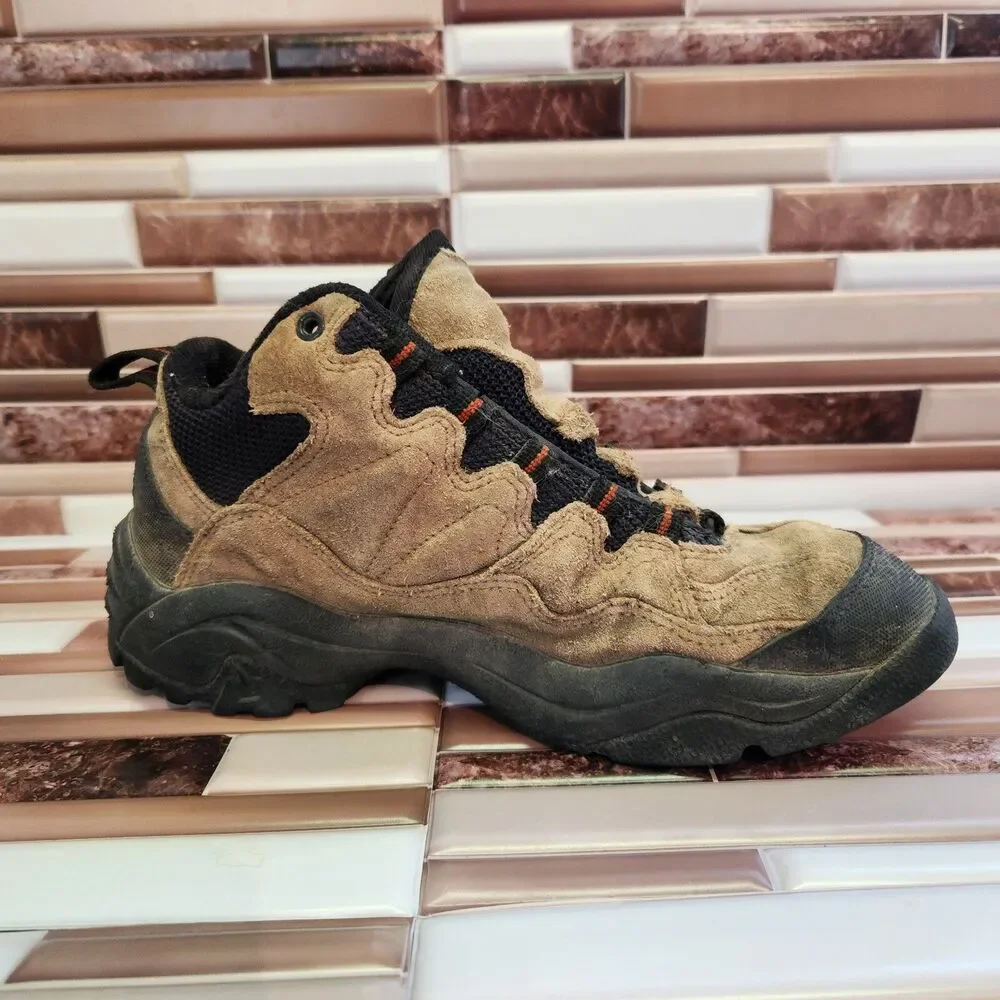 Nike ACG Hiking Boots Men’s 7 Brown Suede Vintage 2000 No Laces Outdoor Trail